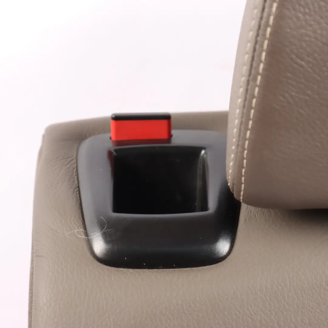 Backrest Right O/S Leather Nevada Brown Headrest to BMW X3 F25 Rear Seat with Part number 7256827 BMW X3 F25 Rear Seat Backrest Right O/S Leather Nevada Brown Headrest - SKU 7256827 - Part number 7256827