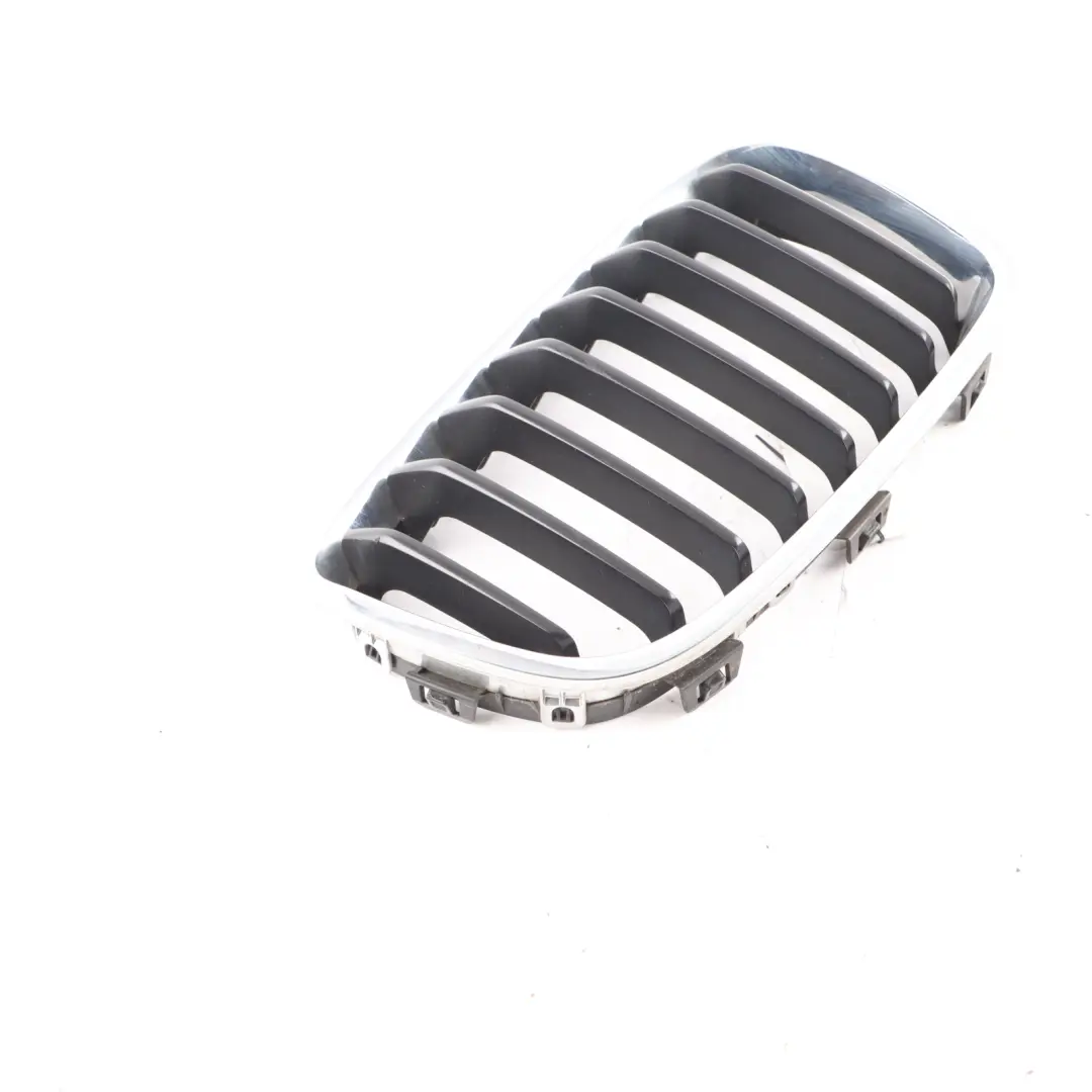 Front Bumper Grille BMW F20 F21 Right O/S Kidney Silver Black to with Part number 7262118 Front Bumper Grille BMW F20 F21 Right O/S Kidney Silver Black - SKU 7262118 - Part number 7262118