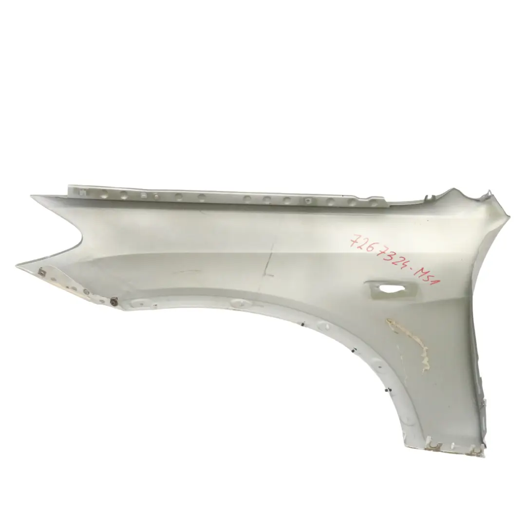 Panel lateral Ala Guardabarros Delantero Derecho Mineralsilber - A14 para BMW X3 F25 con número de pieza 7267324 BMW X3 F25 Panel lateral Ala Guardabarros Delantero Derecho Mineralsilber - A14 - SKU 7267324-MS1 - Número de pieza 7267324