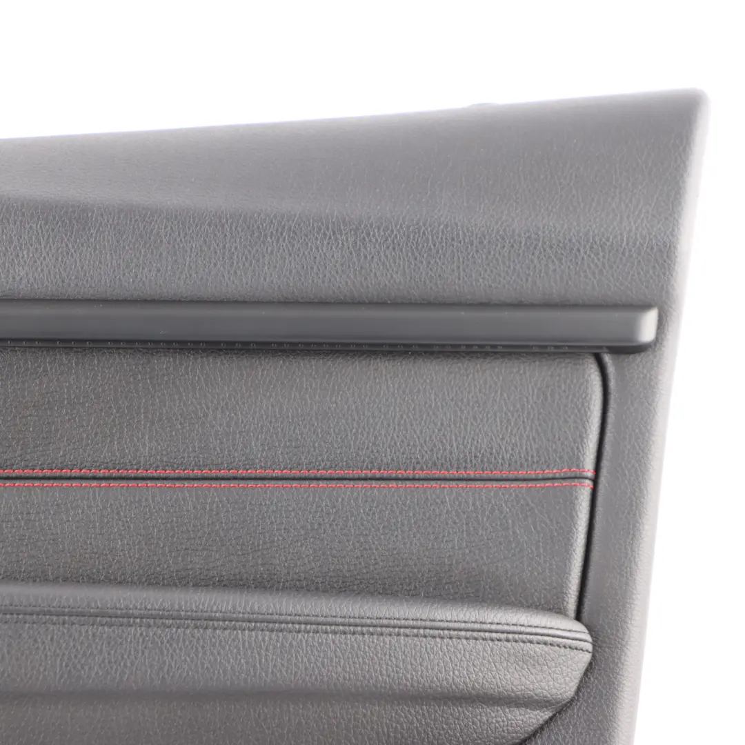 BMW F30 F31 Door Card Front Right O/S Door Lining Trim Panel Black Leather Red - SKU 7279196 - Part number 7279196