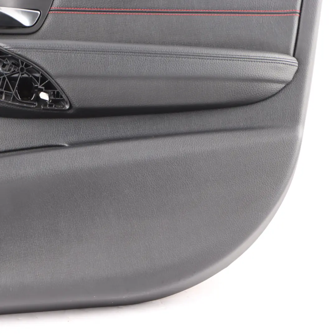 BMW F30 F31 Door Card Front Right O/S Door Lining Trim Panel Black Leather Red - SKU 7279196 - Part number 7279196
