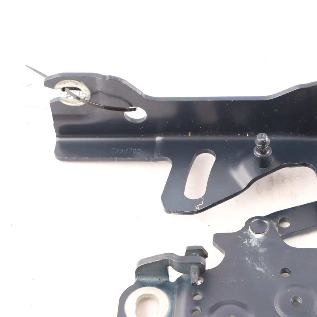 Front Bonnet Hood Hinge Right O/S Mediterranean Blue - C10 to BMW F20 F21 F30 F32 with Part number 7286344 BMW F20 F21 F30 F32 Front Bonnet Hood Hinge Right O/S Mediterranean Blue - C10 - SKU 7286344-MED - Part number 7286344