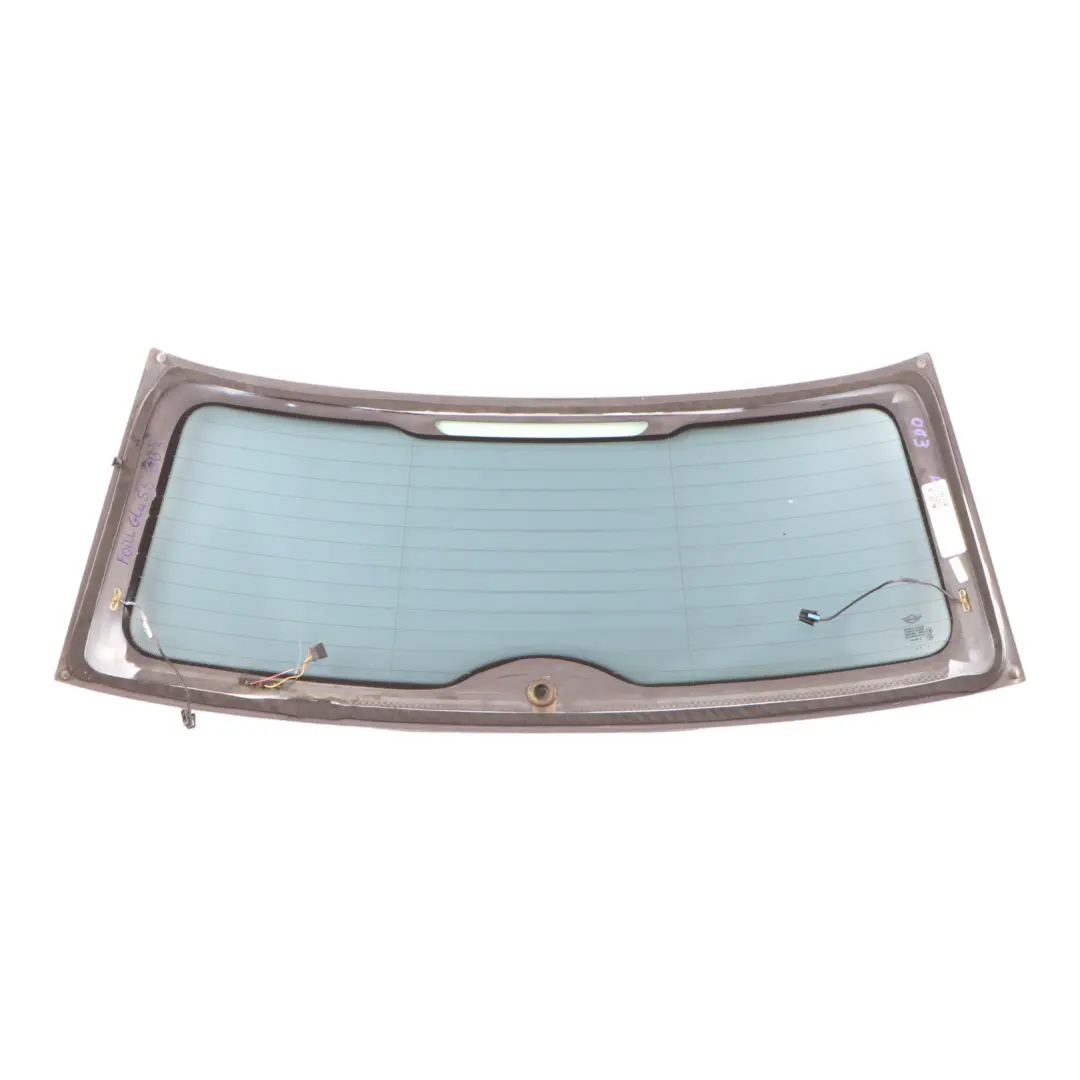 Mini Cooper R56 Rear Tailgate Window Green Glass Glazing AS2 - SKU 7292003-2 - Part number 7292003