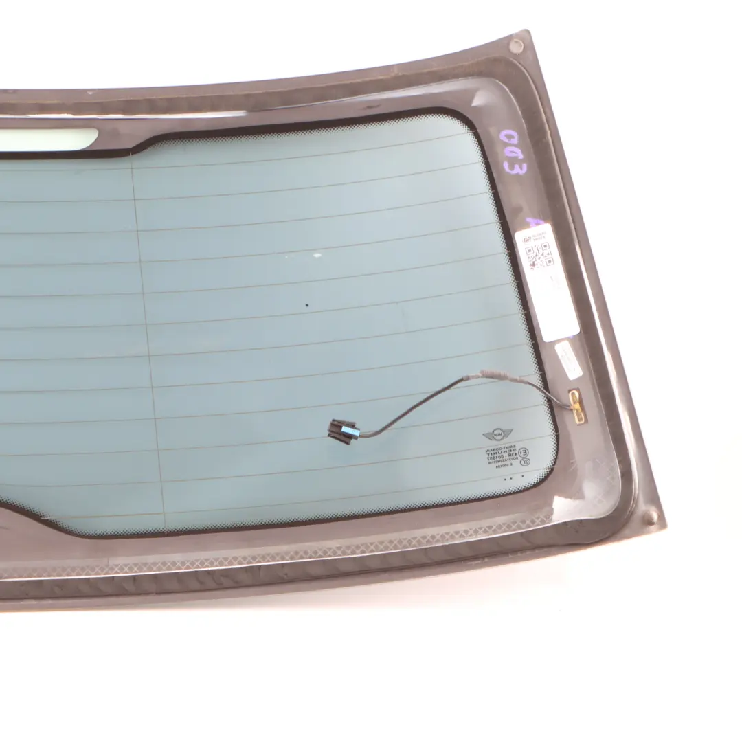 Window Green Glass Glazing AS2 to Mini Cooper R56 Rear Tailgate with Part number 7292003 Mini Cooper R56 Rear Tailgate Window Green Glass Glazing AS2 - SKU 7292003-2 - Part number 7292003