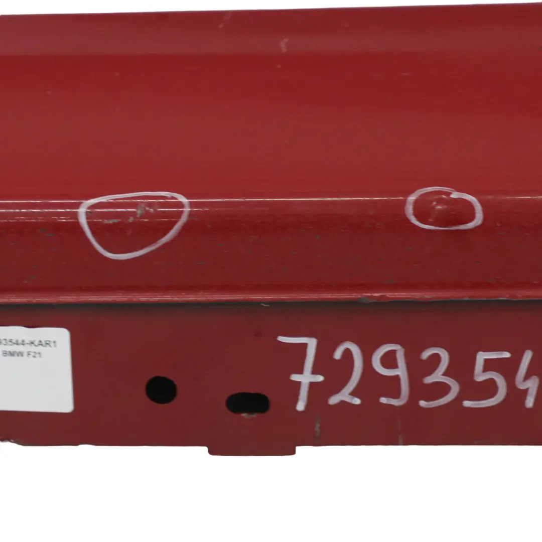 Side Skirt Right O/S Sill Strip Karmesinrot Crimson Red - A61 to BMW F21 F22 with Part number 7293544 BMW F21 F22 Side Skirt Right O/S Sill Strip Karmesinrot Crimson Red - A61 - SKU 7293544-KAR1 - Part number 7293544