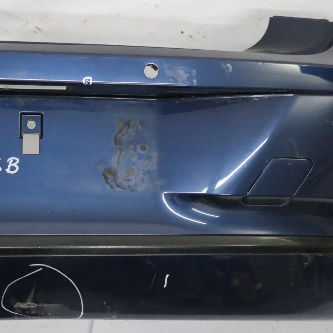 Bumper Trim Panel Sport Line Tiefseeblau Deep Sea Blue - A76 to BMW F20 F21 Rear with Part number 7293569 BMW F20 F21 Rear Bumper Trim Panel Sport Line Tiefseeblau Deep Sea Blue - A76 - SKU 7293569-DSB - Part number 7293569