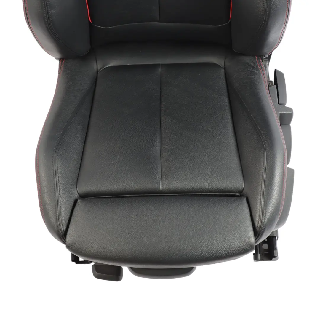  Front Seat BMW F30 F31 Left N/S Heated M-Sport Leather Dakota Black Akcent Rot - SKU 7295143-2 - Part number 7295143