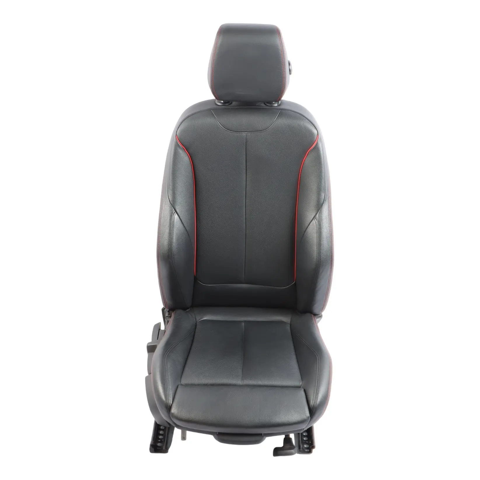 Sedile anteriore BMW F30 F31 M Sport Pelle nera Accento nero Dakota Rosso Destra