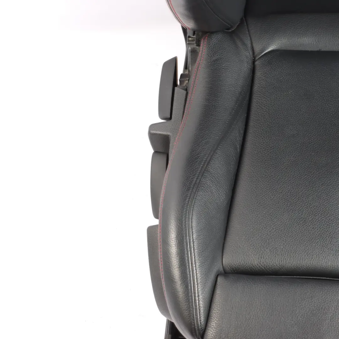 Front Seat BMW F30 F31 M Sport Black Leather Dakota Black Accent Red Right O/S to with Part number 7295144 Front Seat BMW F30 F31 M Sport Black Leather Dakota Black Accent Red Right O/S - SKU 7295144-2 - Part number 7295144