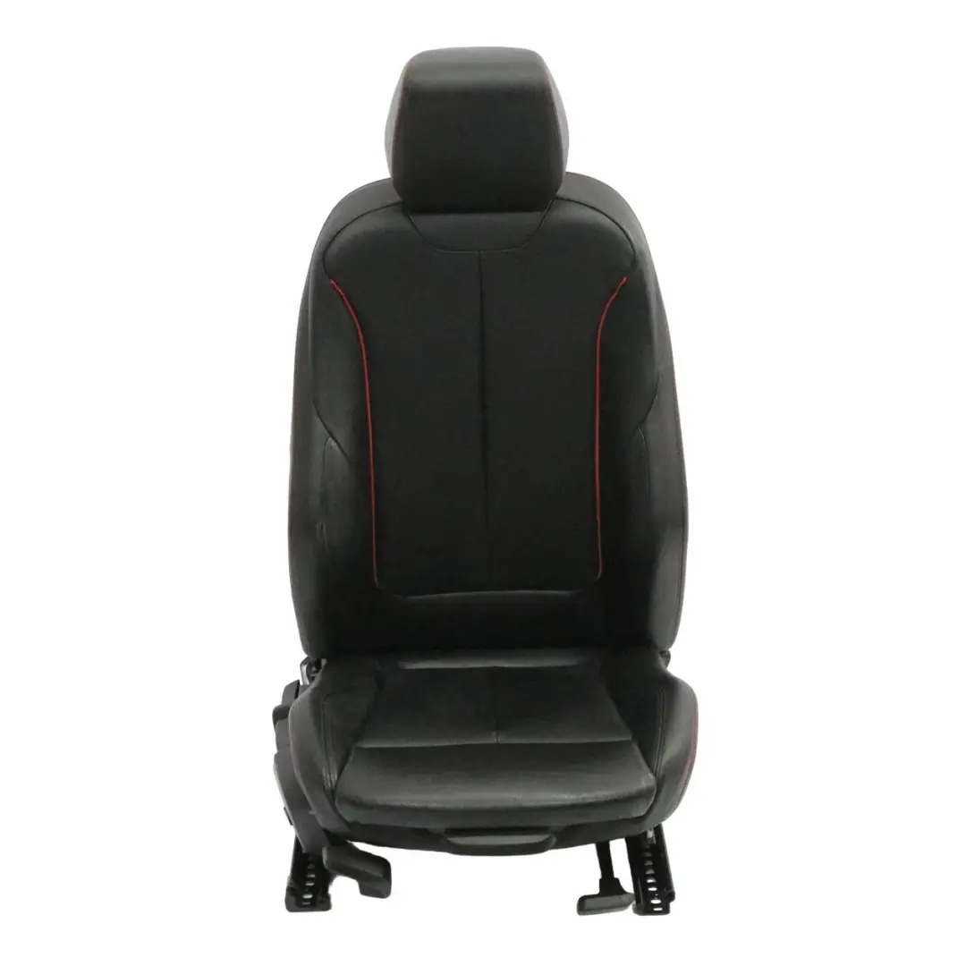 Front Seat BMW F30 F31 M Sport Heated Black Leather Dakota Accent Red Right O/S to with Part number 7295144 Front Seat BMW F30 F31 M Sport Heated Black Leather Dakota Accent Red Right O/S - SKU 7295144-3 - Part number 7295144