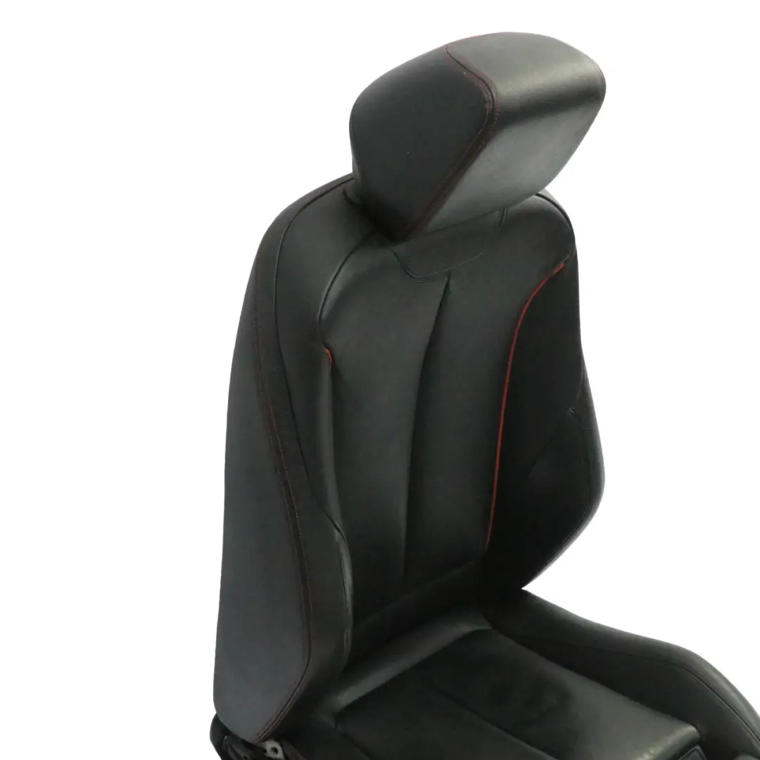  Sedile anteriore BMW F30 F31 M Sport Riscaldato Pelle Nera Accento Rosso Destra - SKU 7295144-3 - Numero di parte 7295144