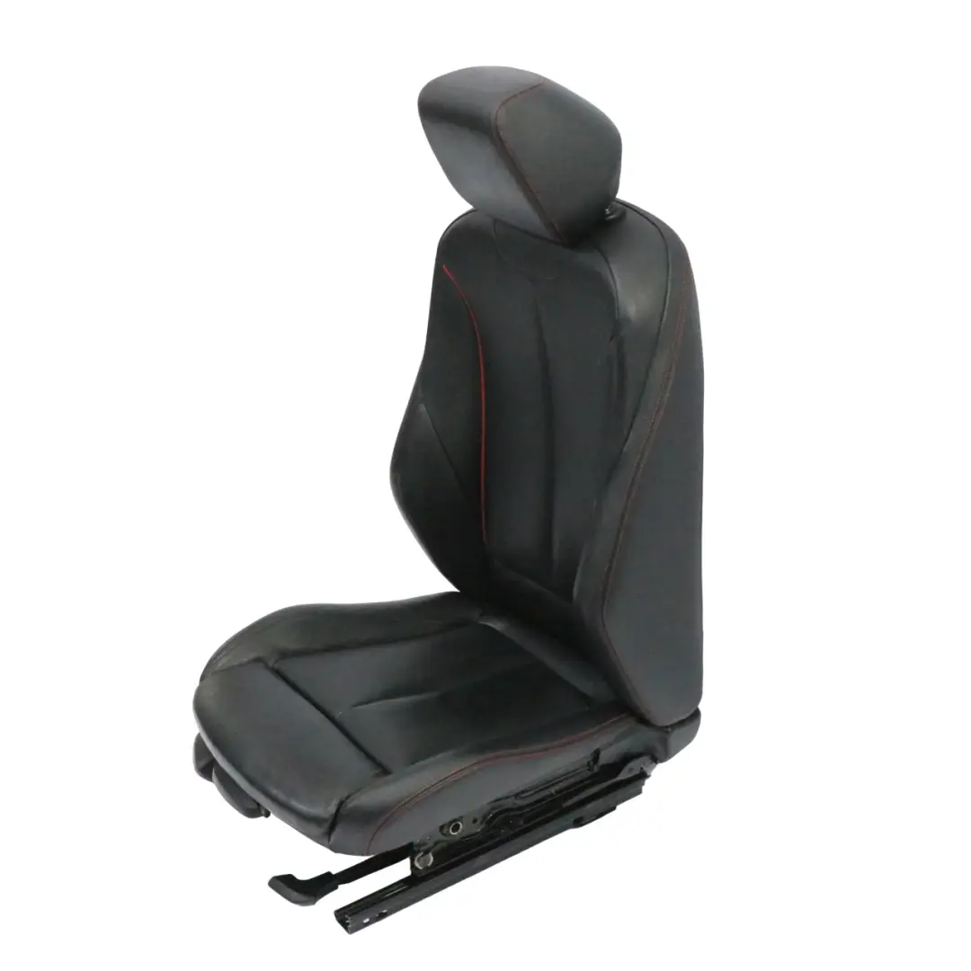  Sedile anteriore BMW F30 F31 M Sport Riscaldato Pelle Nera Accento Rosso Destra - SKU 7295144-3 - Numero di parte 7295144