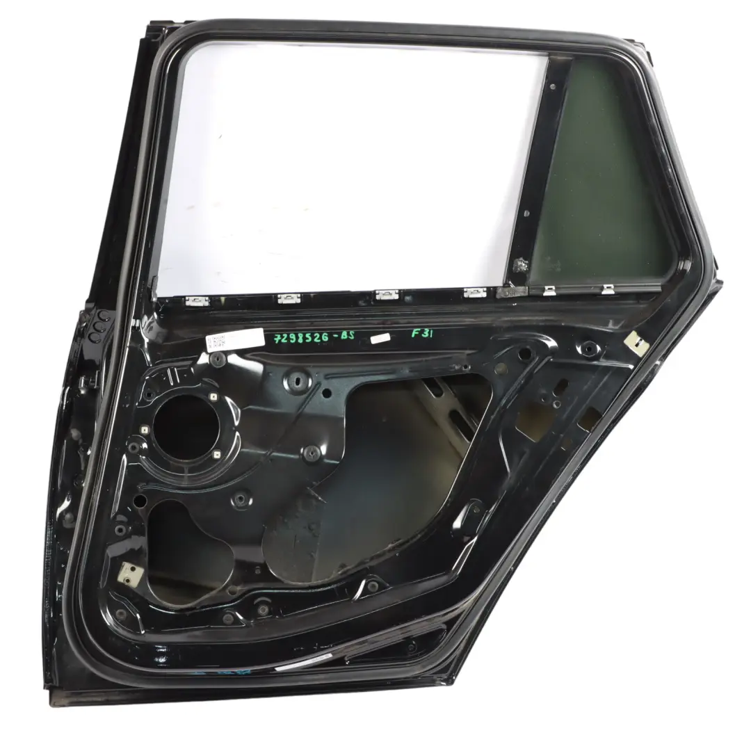 Right Door O/S Black Sapphire Metallic - 475 to BMW F31 Touring Rear with Part number 7298526 BMW F31 Touring Rear Right Door O/S Black Sapphire Metallic - 475 - SKU 7298526-BS - Part number 7298526