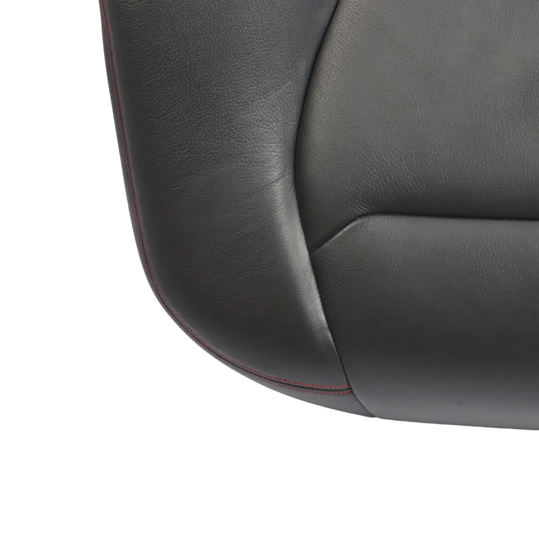 Bench Couch Sofa Cover Leather Dakota Black Red Accent to BMW F30 F31 Rear Seat with Part number 7387716 BMW F30 F31 Rear Seat Bench Couch Sofa Cover Leather Dakota Black Red Accent - SKU 7309766 - Part number 7387716