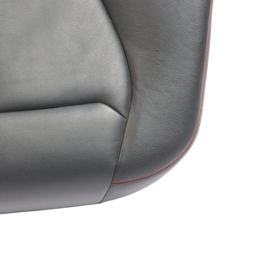 Bench Couch Sofa Cover Leather Dakota Black Red Accent to BMW F30 F31 Rear Seat with Part number 7387716 BMW F30 F31 Rear Seat Bench Couch Sofa Cover Leather Dakota Black Red Accent - SKU 7309766 - Part number 7387716