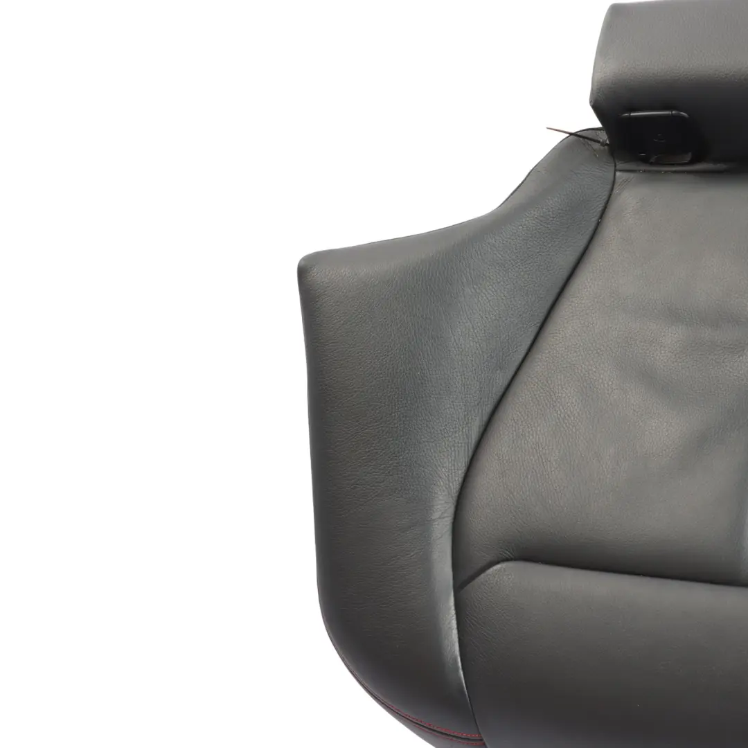 Bench Couch Sofa Cover Leather Dakota Black Red Accent to BMW F30 F31 Rear Seat with Part number 7387716 BMW F30 F31 Rear Seat Bench Couch Sofa Cover Leather Dakota Black Red Accent - SKU 7309766 - Part number 7387716