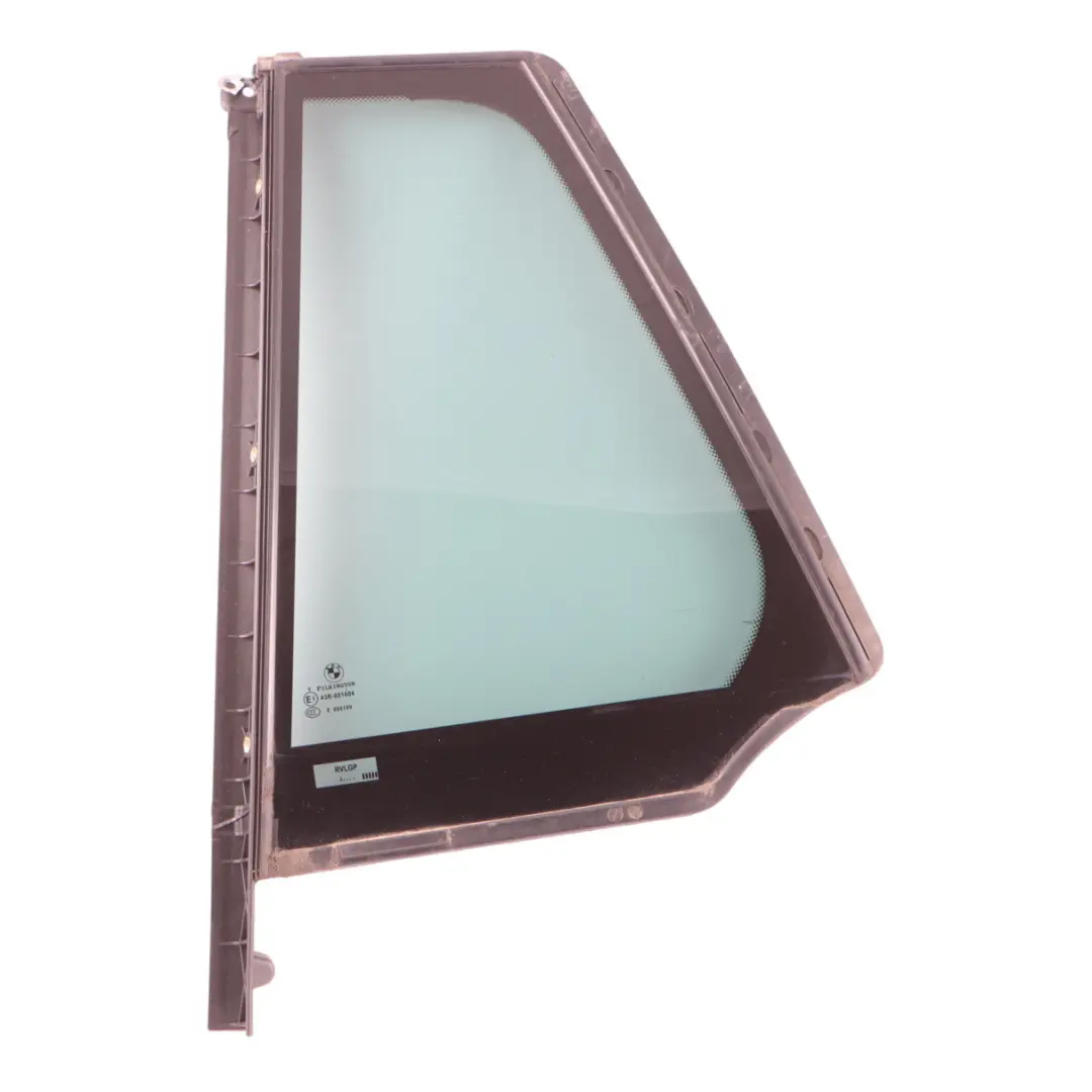 Cuarto De Puerta Ventana Lateral Verde Trasero Izquierdo SSG para BMW F11 con número de pieza 7311251 BMW F11 Cuarto De Puerta Ventana Lateral Verde Trasero Izquierdo SSG - SKU 7311251 - Número de pieza 7311251