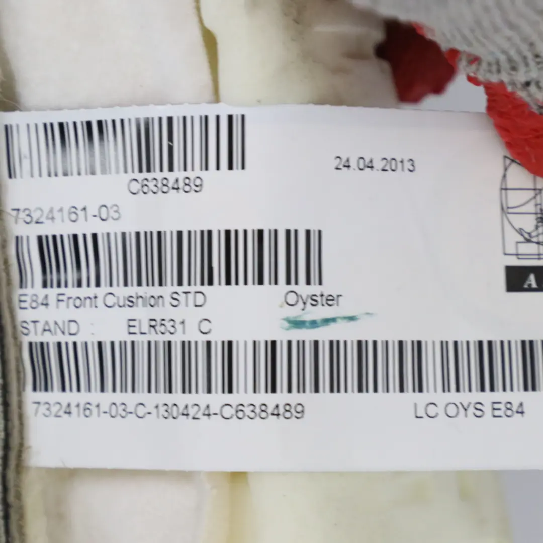 Poszewka Siedzenia Fotela Przedniego Skóra Nevada Kolor Oyster do BMW X1 E84 o numerze 7324161 BMW X1 E84 Poszewka Siedzenia Fotela Przedniego Skóra Nevada Kolor Oyster - SKU 7324161 - Numer Części 7324161