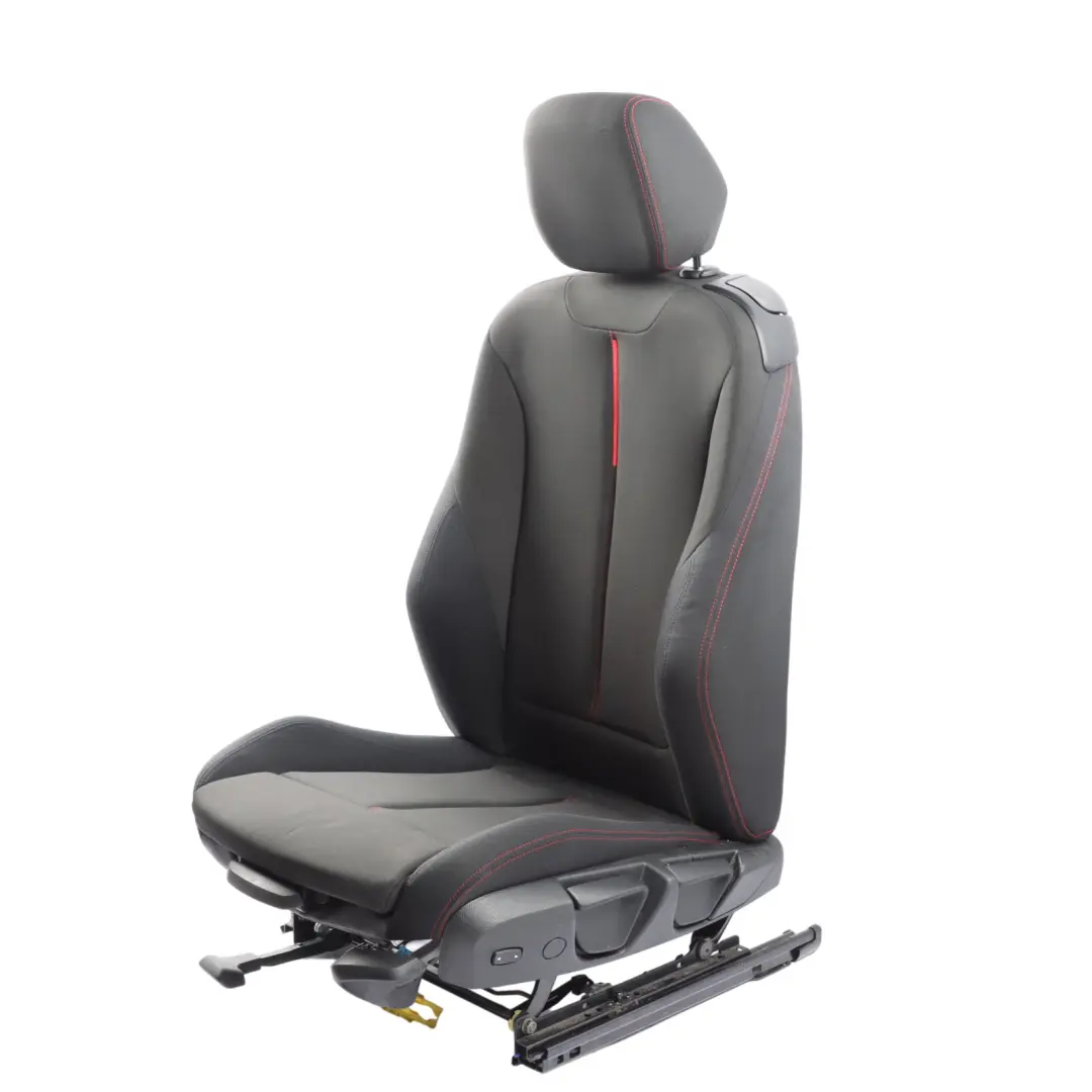 BMW F21 Sport Cloth Fabric Track / Anthracite Red Front Left N/S Seat Interior - SKU 7324245-2 - Part number 7324245