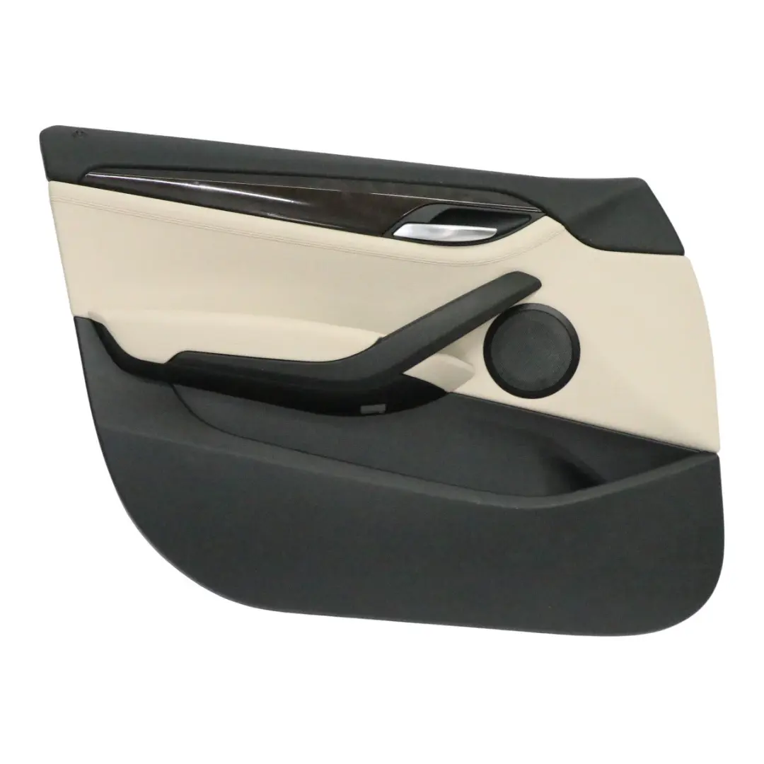 BMW E84 Türkarte Vorne Links Tür Verkleidung Leder Nevada Oyster - SKU 7327195-1 - Teilenummer 7327195