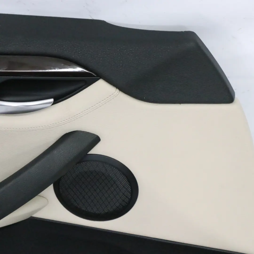 BMW E84 Türkarte Vorne Links Tür Verkleidung Leder Nevada Oyster - SKU 7327195-1 - Teilenummer 7327195