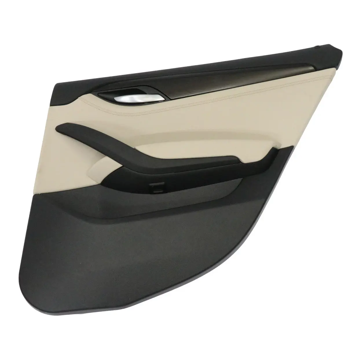 BMW X1 E84 Scheda porta posteriore destra Fodera pannello pelle Nevada Oyster