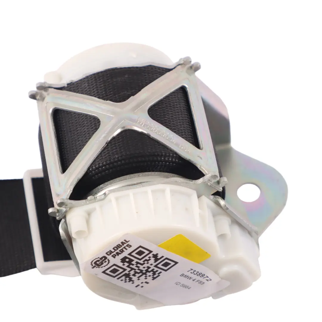 BMW F33 F83 M4 Front Right O/S Seat Upper Belt Seatbelt Black - SKU 7338972 - Part number 7338972