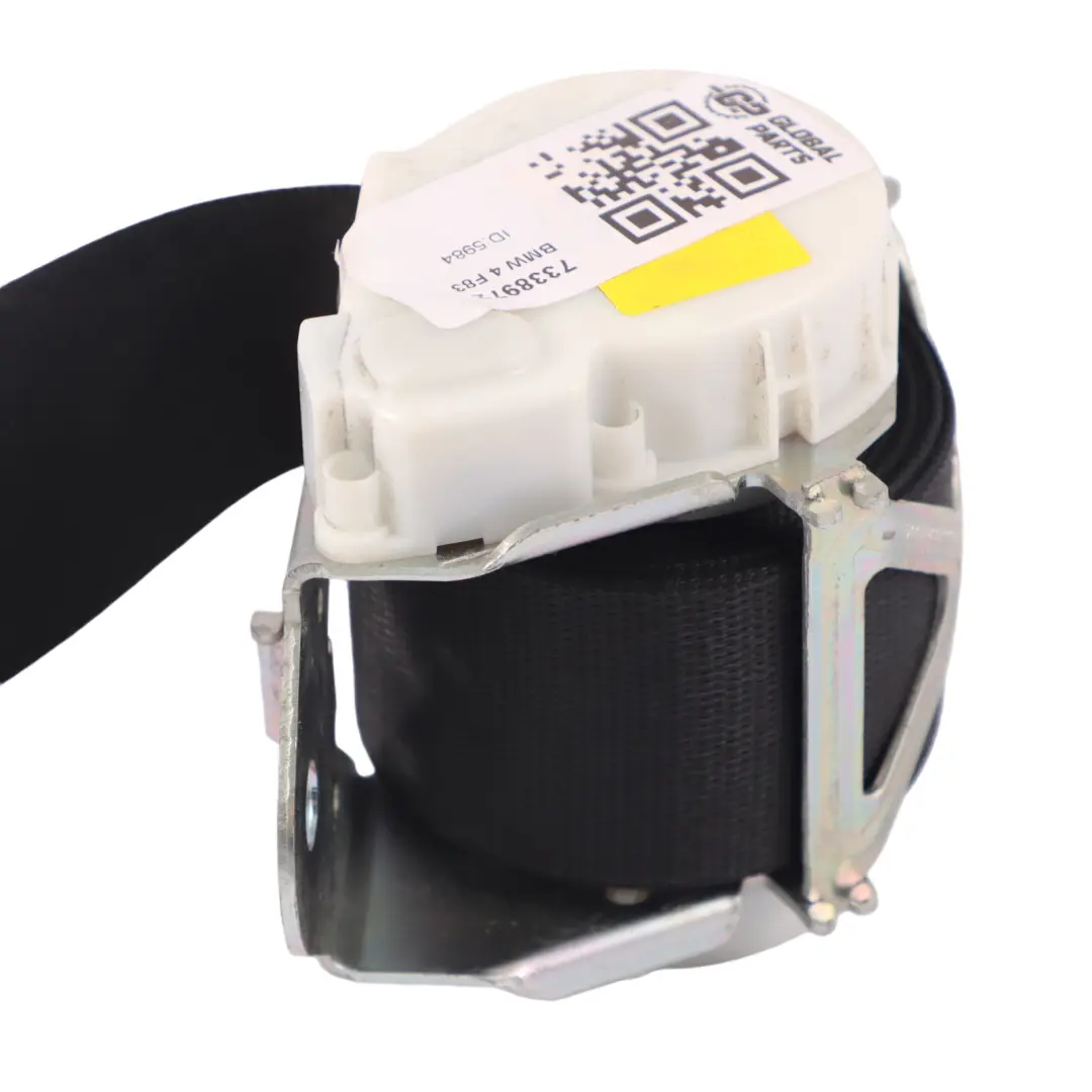 BMW F33 F83 M4 Vorne Rechts Sitz Oberer Gurt Sicherheitsgurt Schwarz - SKU 7338972 - Teilenummer 7338972