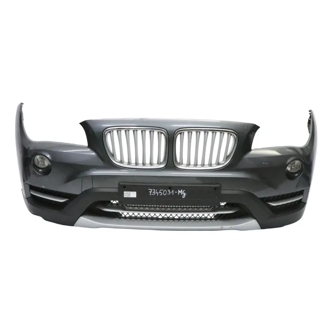 Front Bumper Cover Panel Mineral Grey Metallic - B39 to BMW X1 E84 with Part number 7345031 BMW X1 E84 Front Bumper Cover Panel Mineral Grey Metallic - B39 - SKU 7345031-MG - Part number 7345031