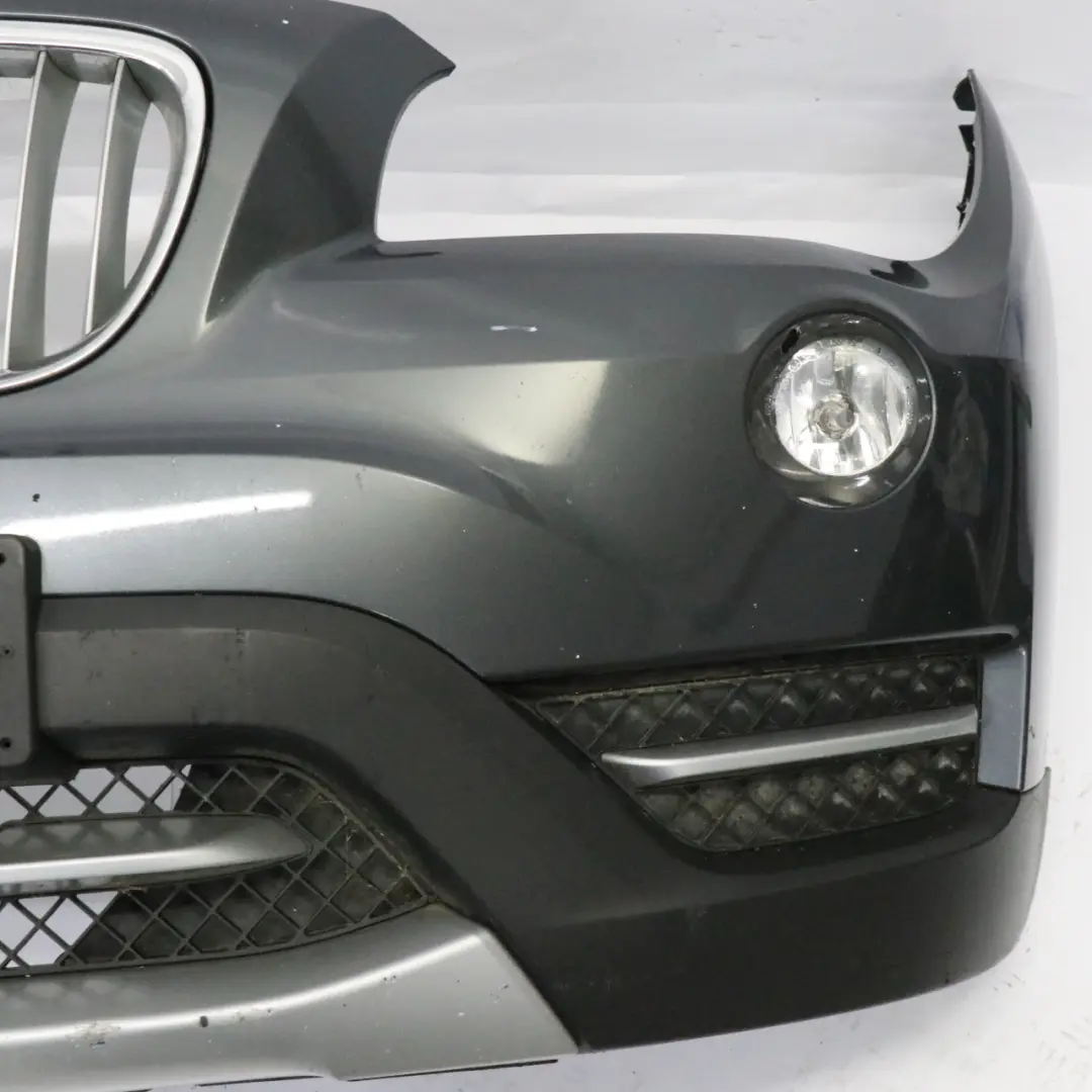 Front Bumper Cover Panel Mineral Grey Metallic - B39 to BMW X1 E84 with Part number 7345031 BMW X1 E84 Front Bumper Cover Panel Mineral Grey Metallic - B39 - SKU 7345031-MG - Part number 7345031