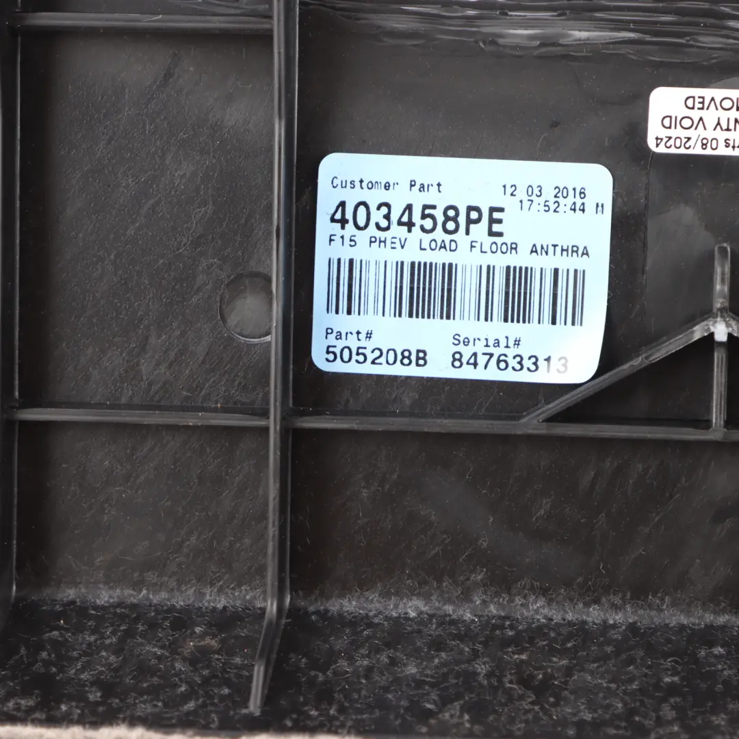 Boot Trunk Floor Panel Luggage Compartment Covering to BMW X5 F15 with Part number 7349481 BMW X5 F15 Boot Trunk Floor Panel Luggage Compartment Covering - SKU 7349481 - Part number 7349481