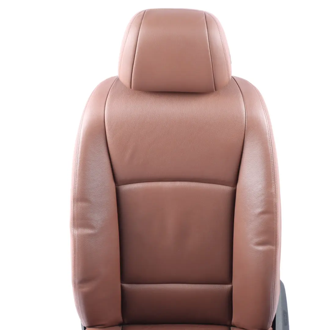 Front Seat BMW F10 F11 LCI Left N/S Heated Interior Leather Dakota Zimt Brown  - SKU 7350135-1 - Part number 7350135