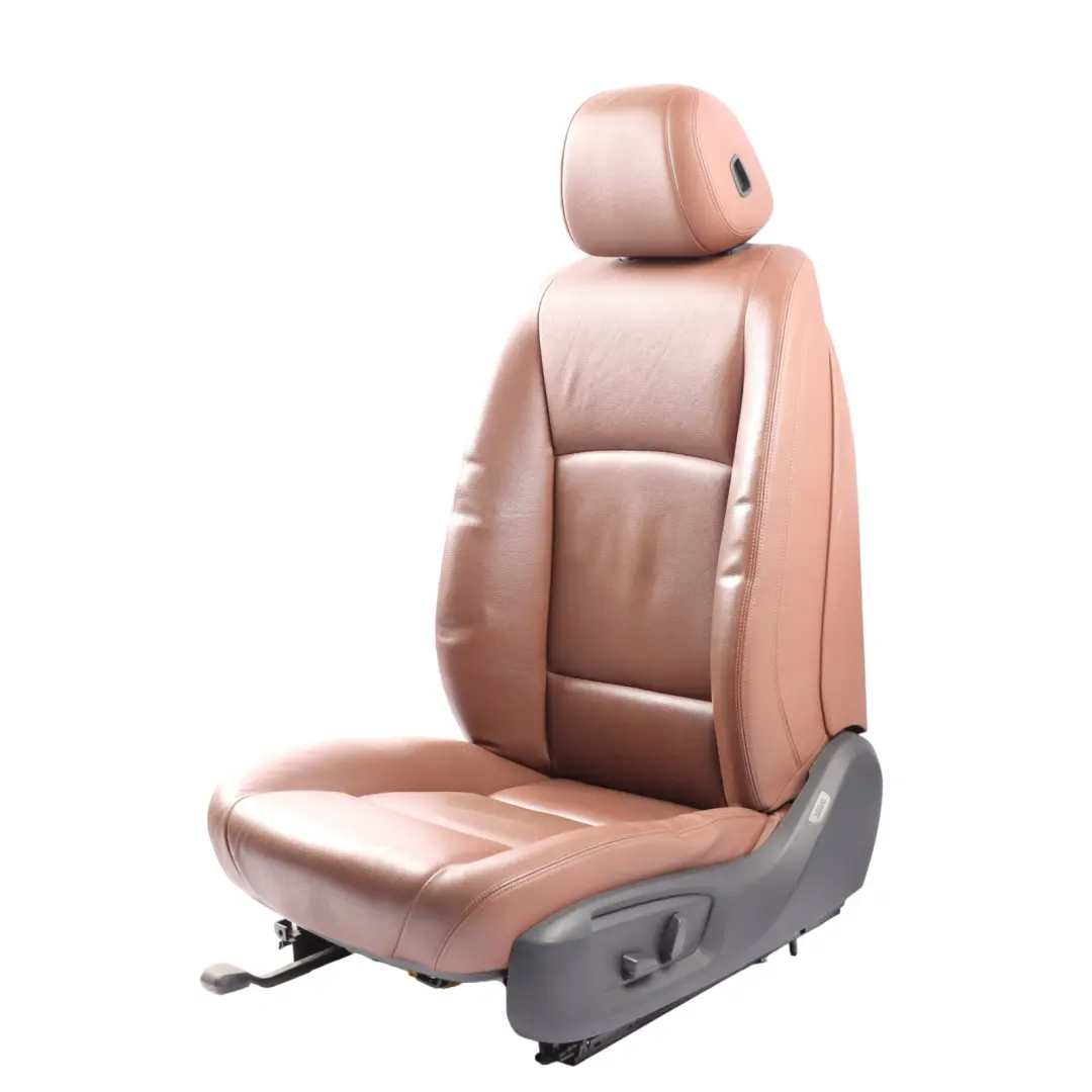 Front Seat BMW F10 F11 LCI Left N/S Heated Interior Leather Dakota Zimt Brown  - SKU 7350135-1 - Part number 7350135