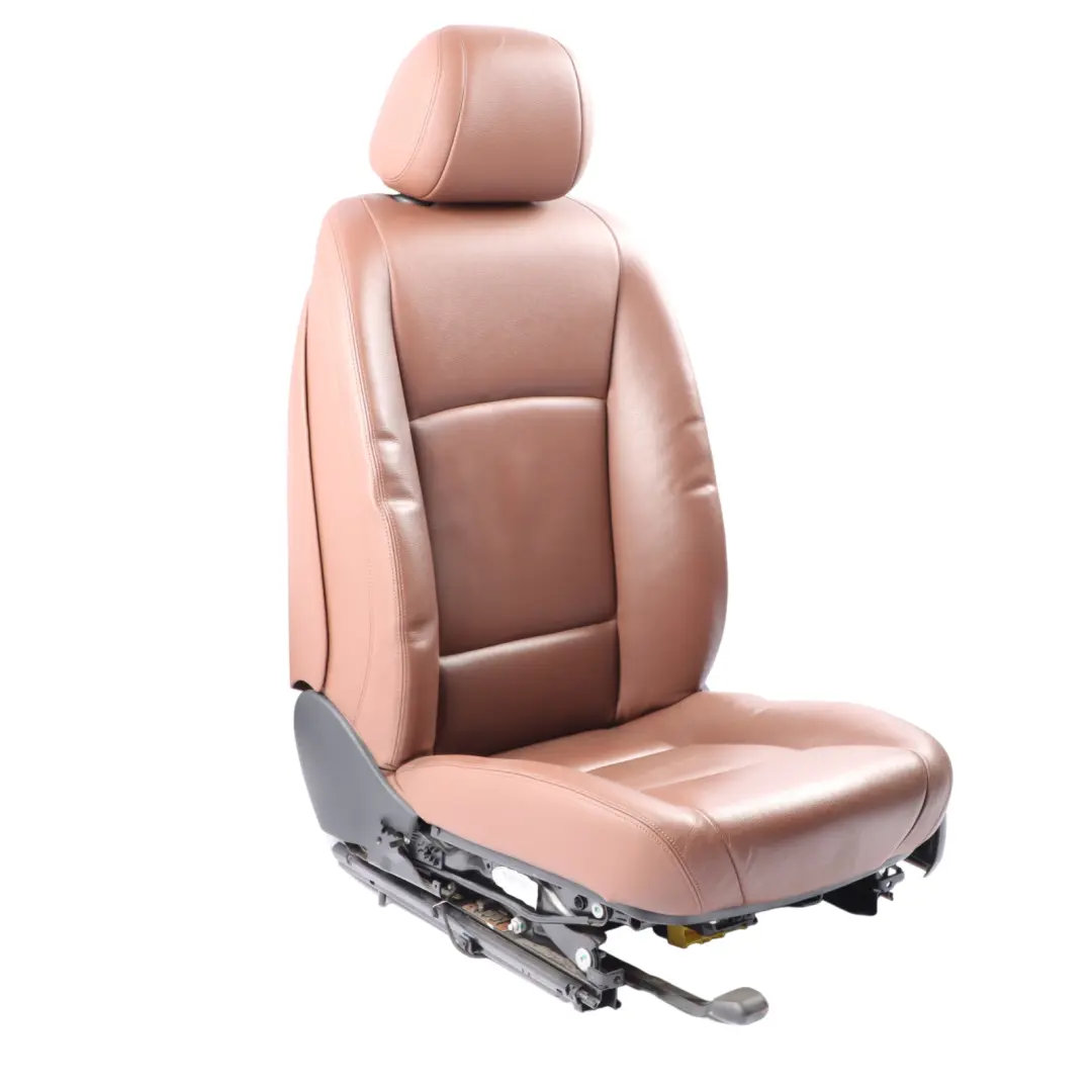 Front Seat BMW F10 F11 LCI Left N/S Heated Interior Leather Dakota Zimt Brown  - SKU 7350135-1 - Part number 7350135