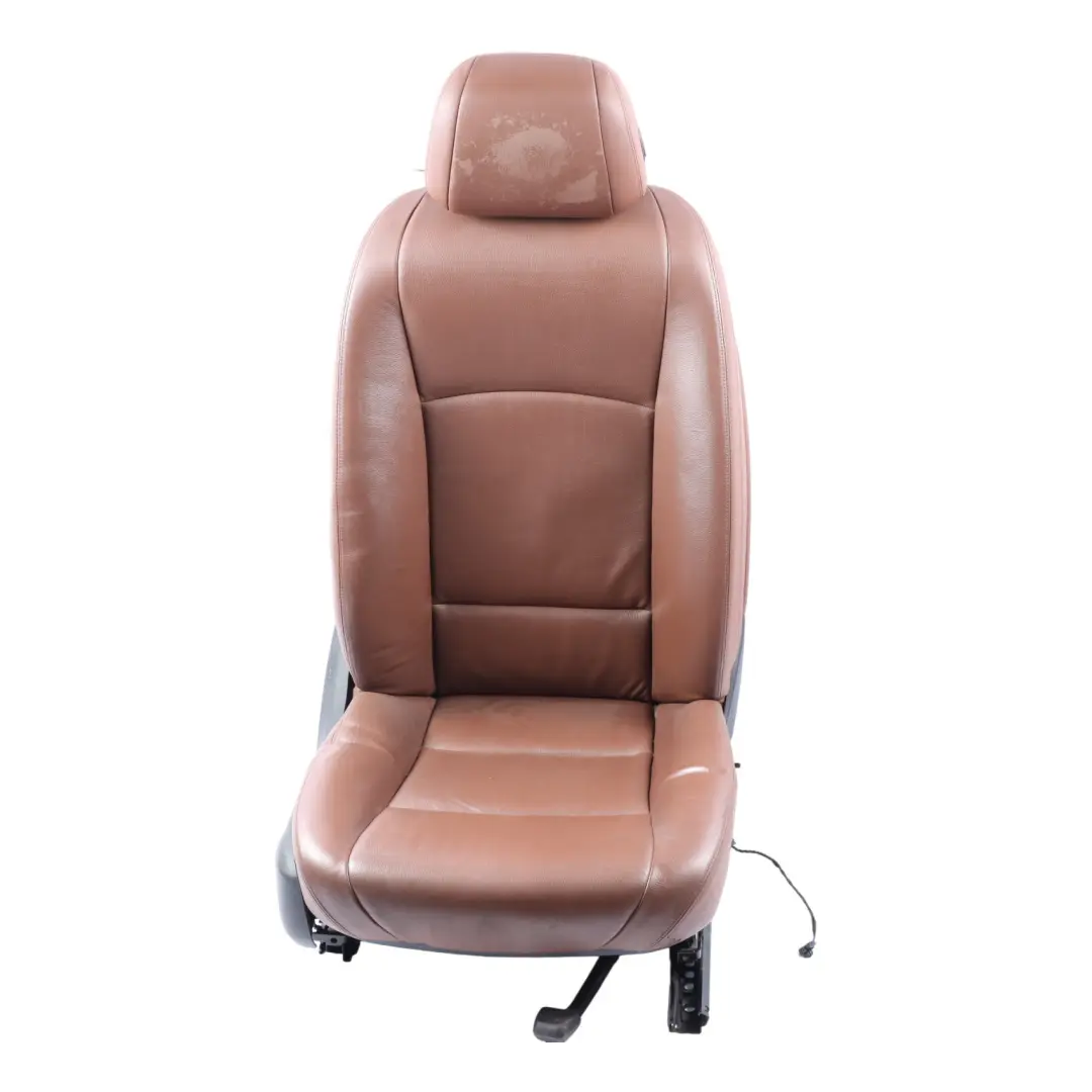 Front Seat BMW F10 F11 LCI Right O/S Heated Interior Leather Dakota Zimt Brown  - SKU 7350140-1 - Part number 7350140