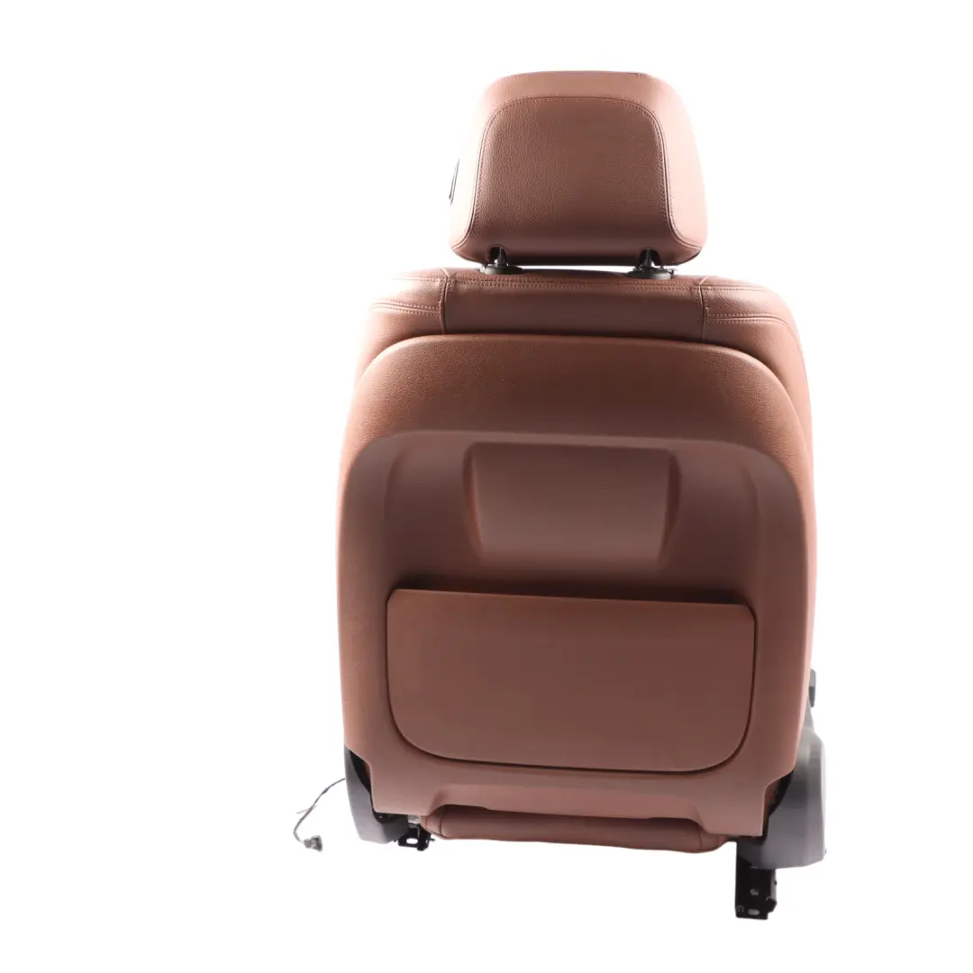 Front Seat BMW F10 F11 LCI Right O/S Heated Interior Leather Dakota Zimt Brown  - SKU 7350140-1 - Part number 7350140