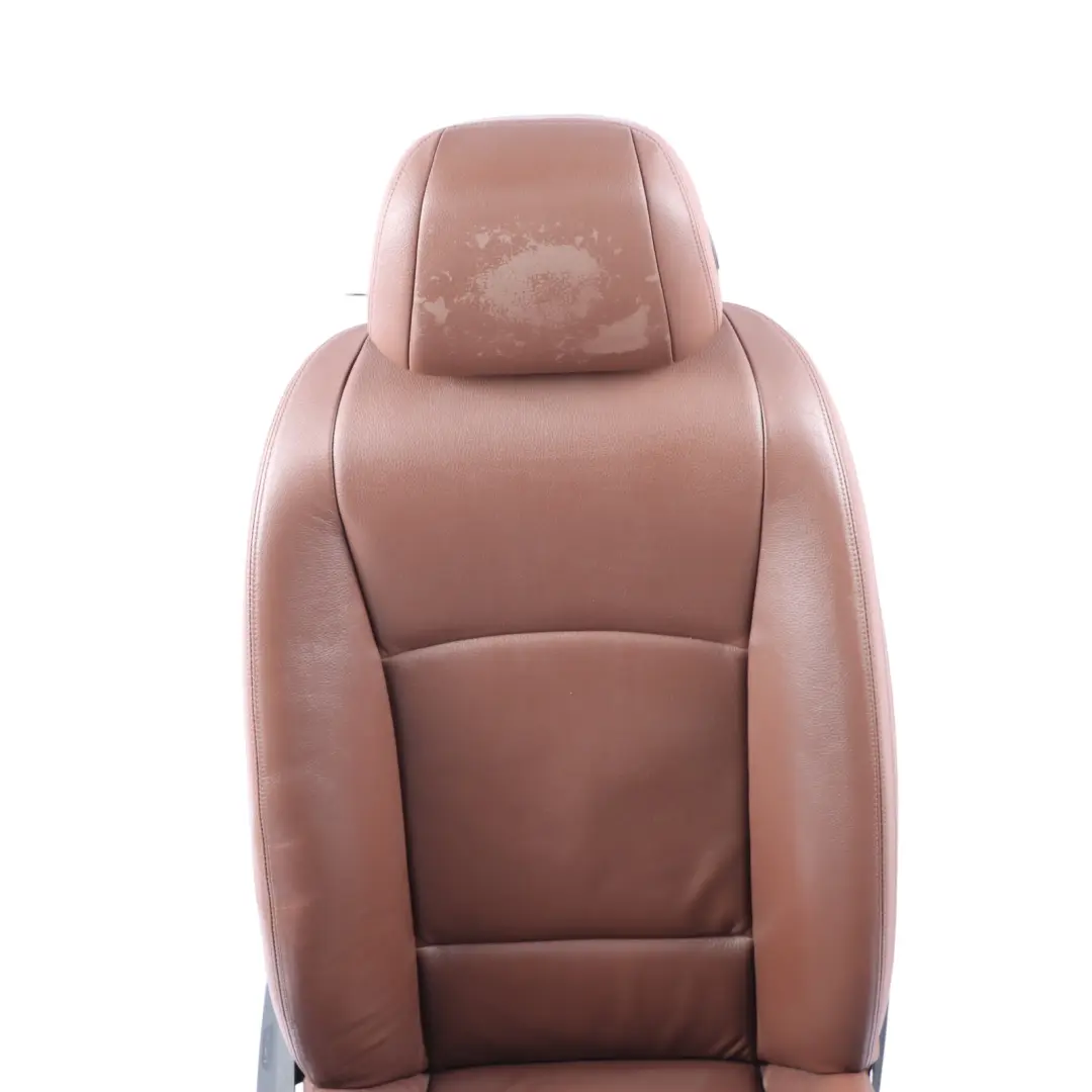 Front Seat BMW F10 F11 LCI Right O/S Heated Interior Leather Dakota Zimt Brown  - SKU 7350140-1 - Part number 7350140