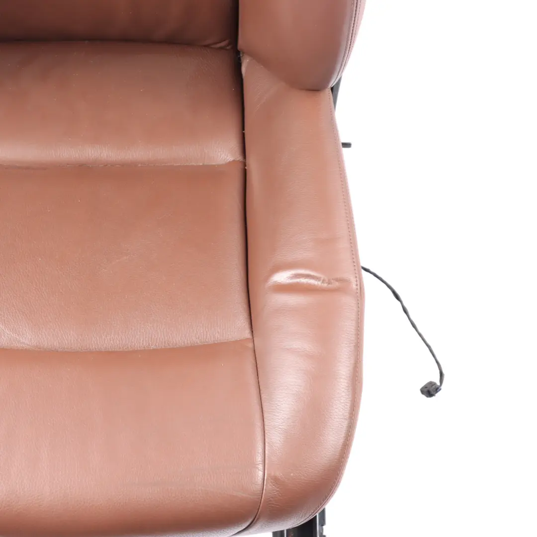 Front Seat BMW F10 F11 LCI Right O/S Heated Interior Leather Dakota Zimt Brown to with Part number 7350140 Front Seat BMW F10 F11 LCI Right O/S Heated Interior Leather Dakota Zimt Brown - SKU 7350140-1 - Part number 7350140