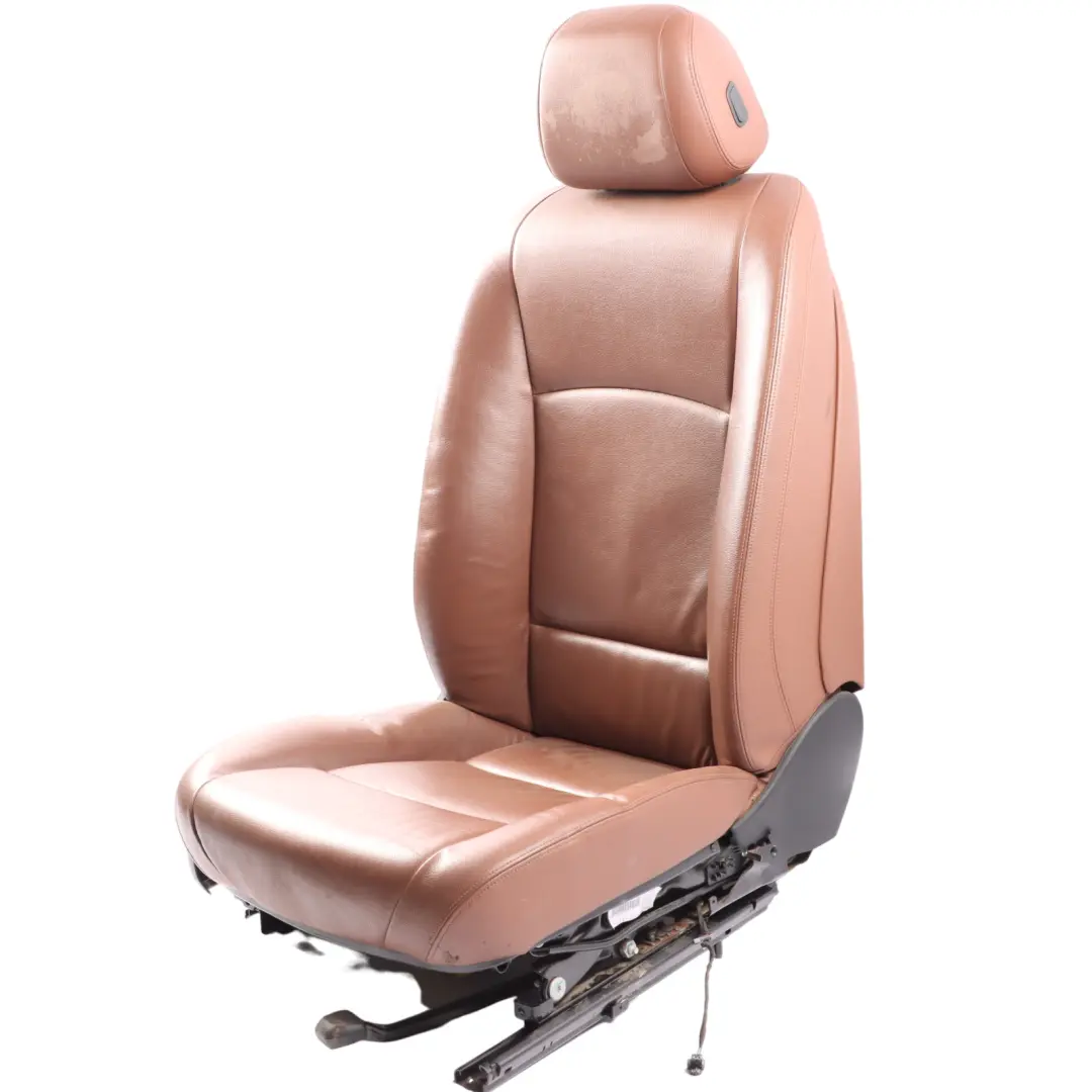 Front Seat BMW F10 F11 LCI Right O/S Heated Interior Leather Dakota Zimt Brown  - SKU 7350140-1 - Part number 7350140