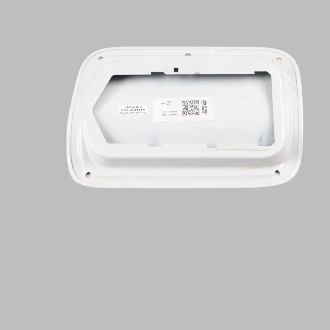 Filler Fill in Flap Cover Cap Mineral White - A96 to BMW X1 F48 Fuel with Part number 7359631 BMW X1 F48 Fuel Filler Fill in Flap Cover Cap Mineral White - A96 - SKU 7359631-MW - Part number 7359631