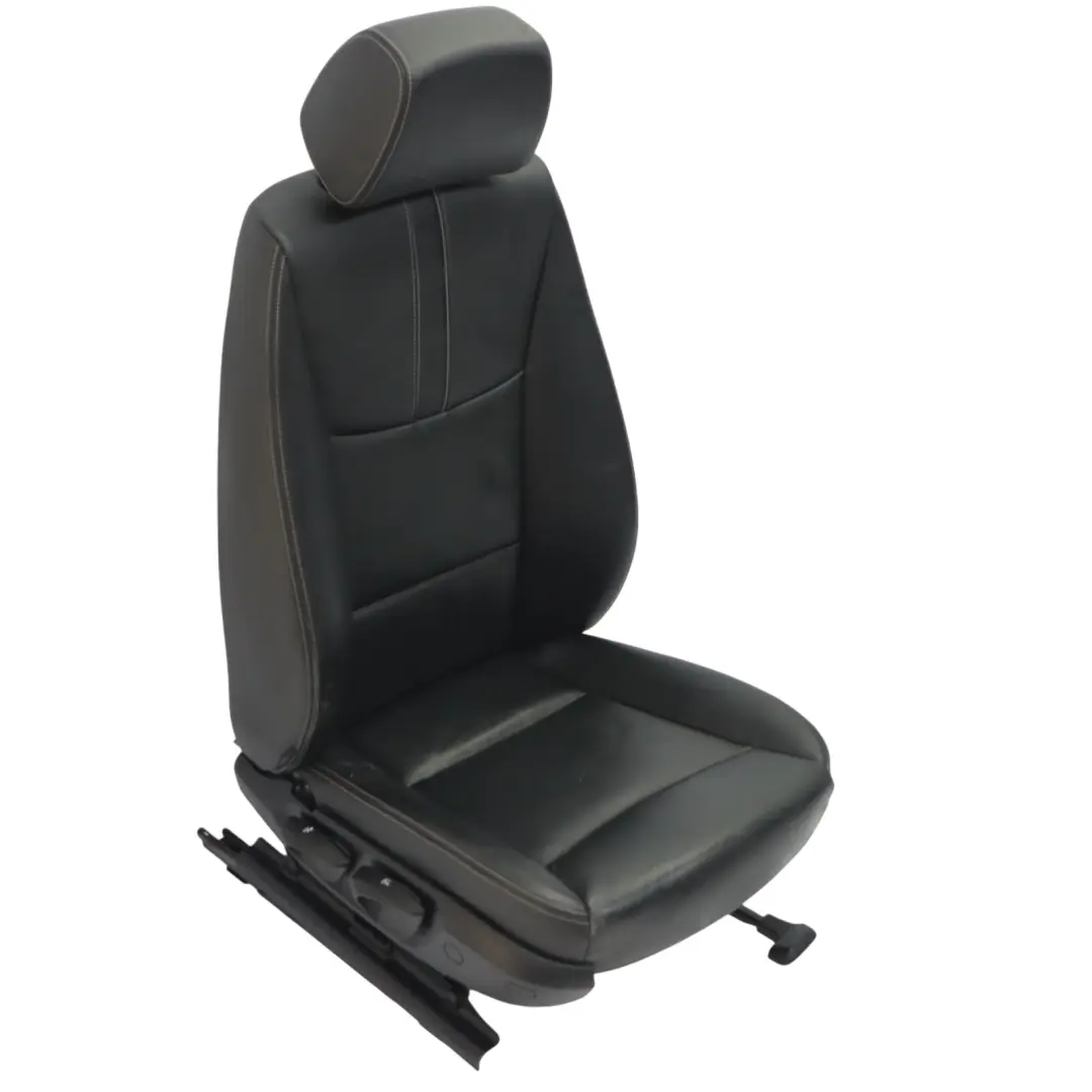  Asiento Delantero BMW X3 F25 X4 F26 Calefaccionado Derecho Cuero Nevada Negro - SKU 7366958-1 - Número de pieza 7366958