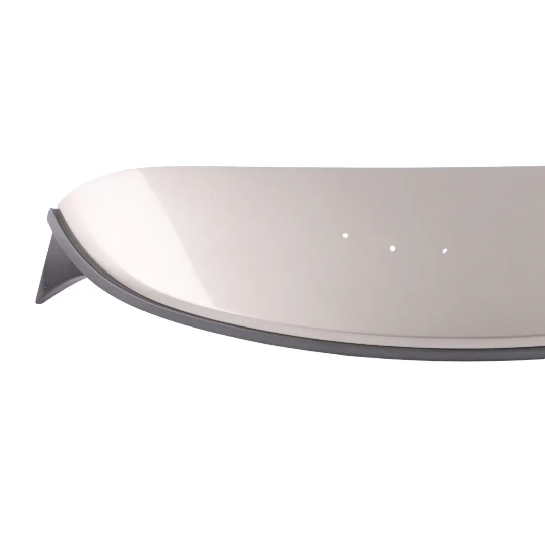 Spoiler Mini Cooper F56 Boot Trunk Lid Tailgate Melting Silver C2K 7317398 to Rear with Part number 7375855 Rear Spoiler Mini Cooper F56 Boot Trunk Lid Tailgate Melting Silver C2K 7317398 - SKU 7375855-MELT - Part number 7375855