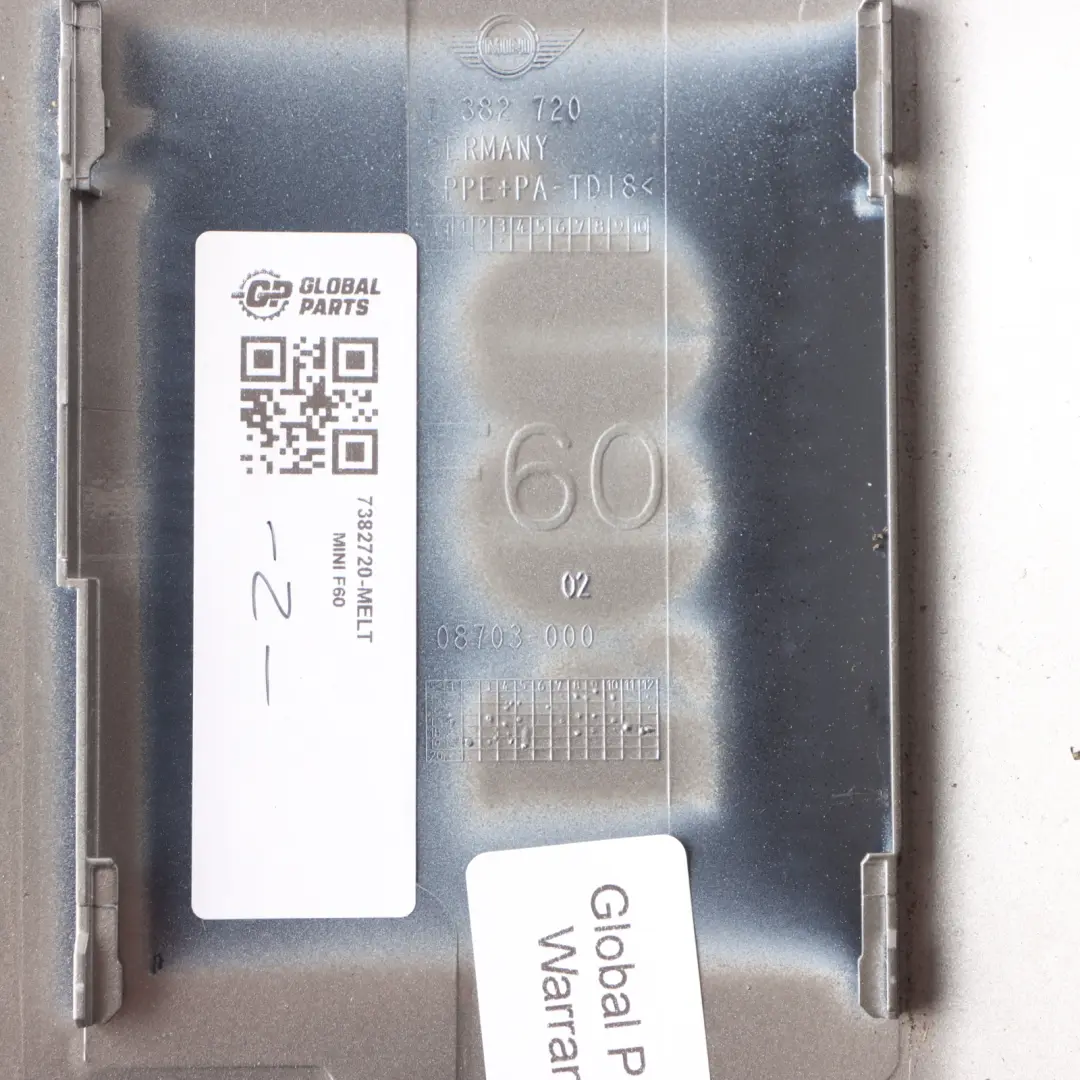 Mini F60 Kraftstoffeinfüllstutzen Fill Klappe Deckel Moonwalk grau B71 - SKU 7382720-MELT - Teilenummer 7382720