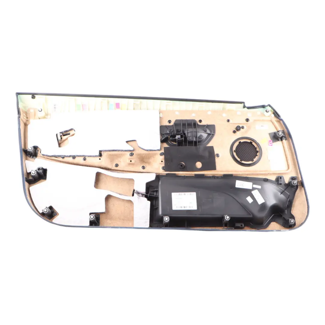 BMW F32 F33 Front Right O/S Door Card Lining Panel Black Red Leather Dakota - SKU 7389512 - Part number 7389512