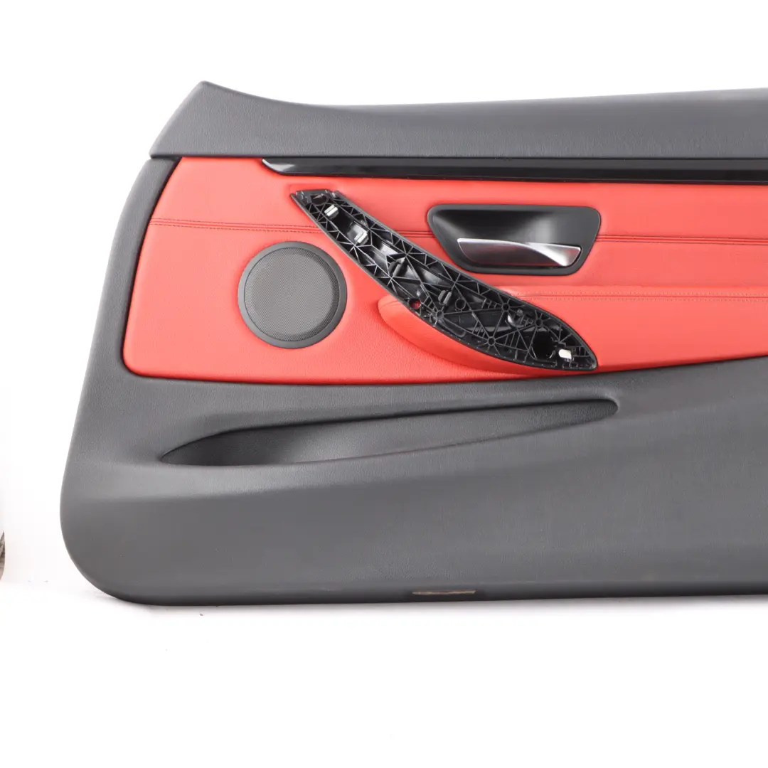 BMW F32 F33 Anteriore destra Porta Fodera Pannello Pelle Nero Rosso Dakota - SKU 7389512 - Numero di parte 7389512