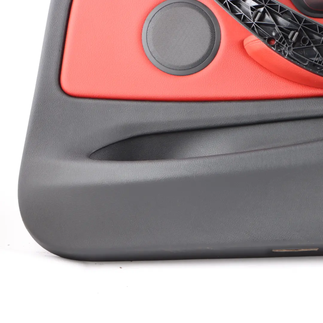 BMW F32 F33 Anteriore destra Porta Fodera Pannello Pelle Nero Rosso Dakota - SKU 7389512 - Numero di parte 7389512