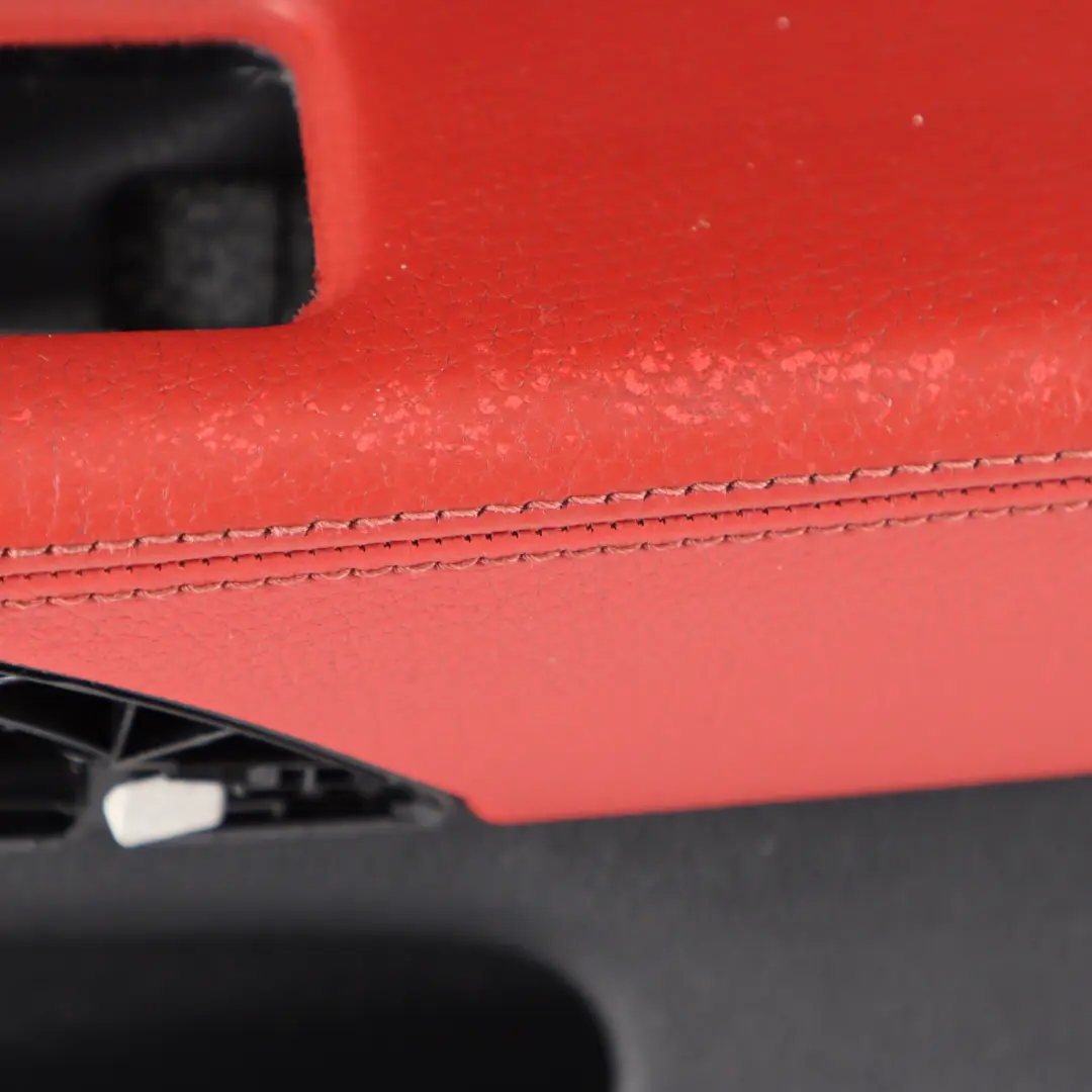 BMW F32 F33 Vorne Rechts Tür Karte Verkleidung Panel Schwarz Rot Leder Dakota - SKU 7389512 - Teilenummer 7389512