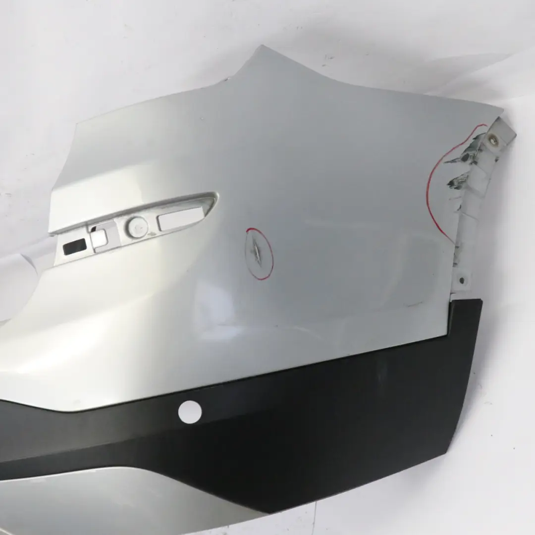 Bumper BMW X3 F25 Trim Panel Cover PDC X Line Glacier Silver Metallic - A83 to Rear with Part number 7392991 Rear Bumper BMW X3 F25 Trim Panel Cover PDC X Line Glacier Silver Metallic - A83 - SKU 7392991-GSB - Part number 7392991