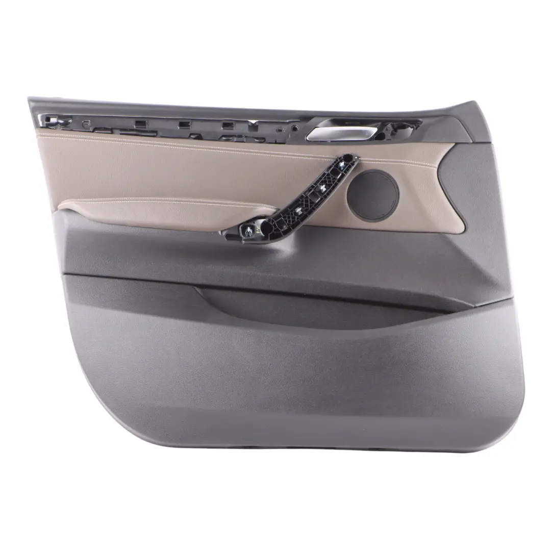BMW X3 F25 Front Door Card Cover Left N/S Trim Panel Leather Brown - SKU 7401889 - Part number 7401889