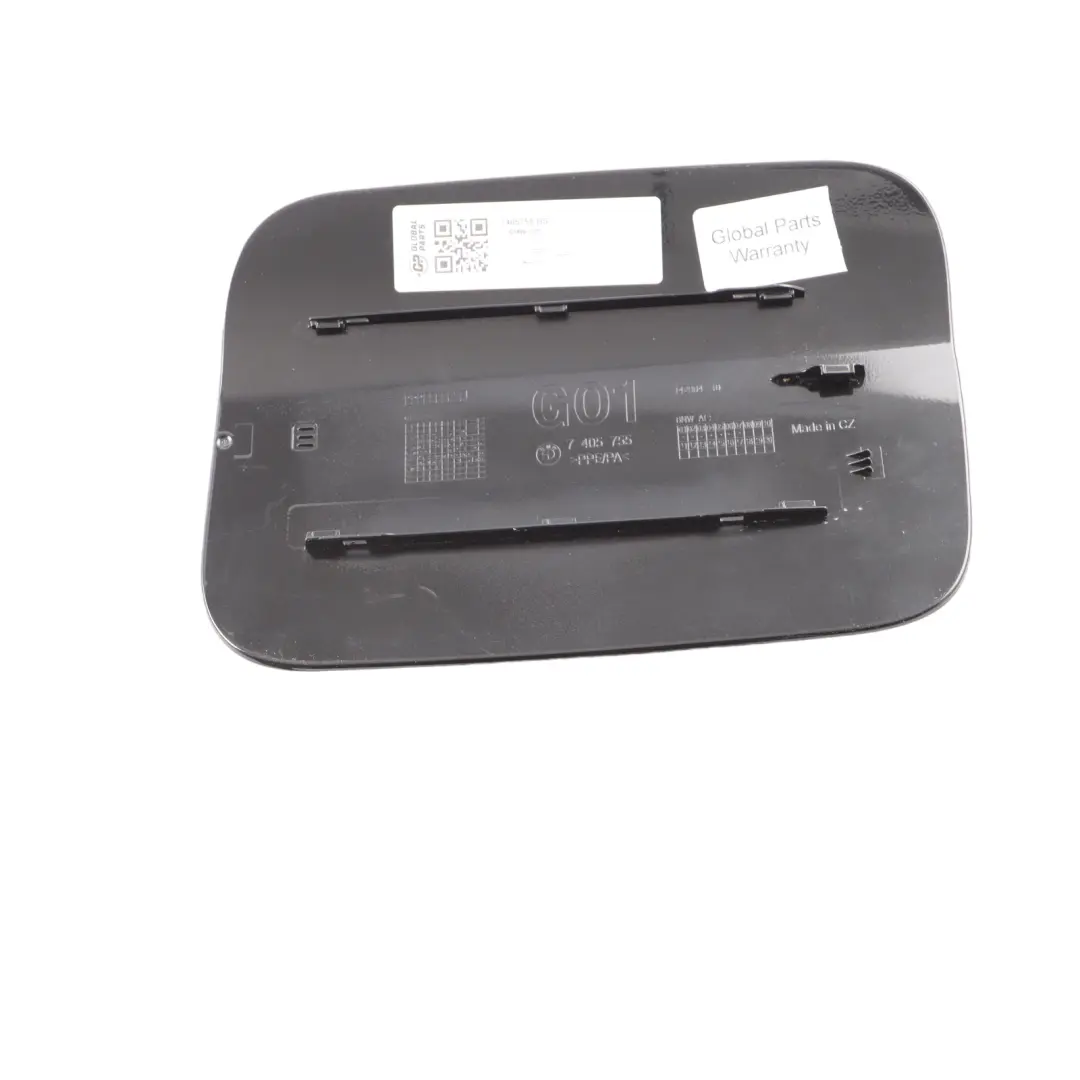 BMW X3 G01 F97 M Fuel Filler Fill In Flap Cap Cover Black Sapphire - 475 - SKU 7405755-BS - Part number 7405755